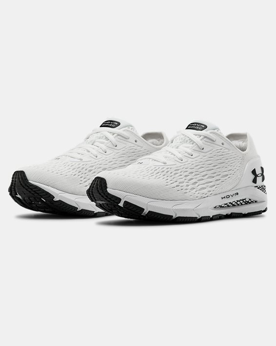 Women's UA HOVR™ Sonic 3 Running Shoes in White image number 3